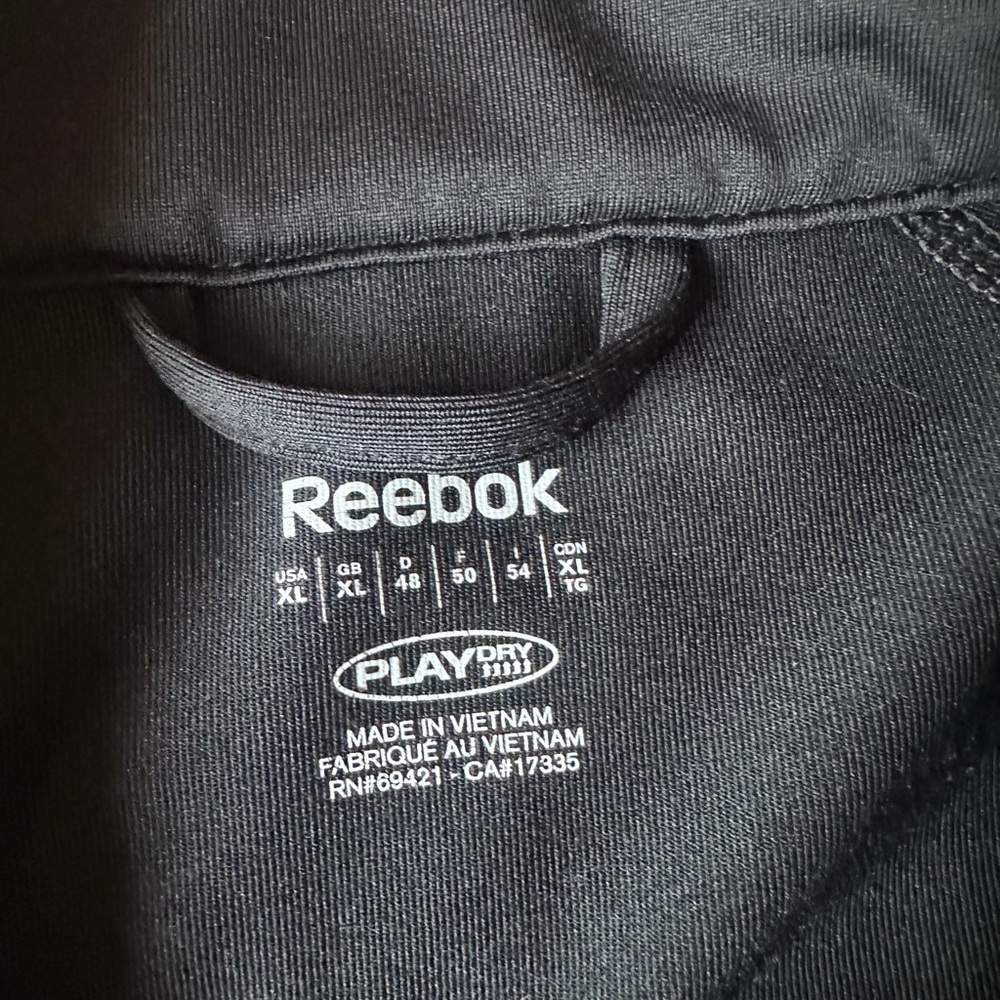 Reebok Black Athletic zip up